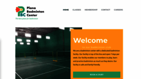 What Planobadmintoncenter.com website looked like in 2022 (1 year ago)