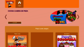 What Papajuegos.com website looked like in 2022 (1 year ago)