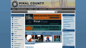 What Pinal.gov website looked like in 2022 (1 year ago)