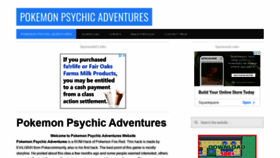 What Pokemonpsychicadventures.com website looked like in 2022 (1 year ago)