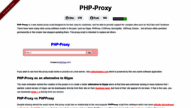 What Php-proxy.com website looked like in 2022 (3 years ago)