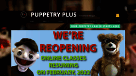 What Puppetryplus.com website looked like in 2022 (1 year ago)