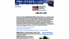 What Profeeder.com website looked like in 2022 (1 year ago)