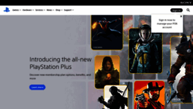 What Playstation.com website looked like in 2022 (1 year ago)