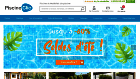 What Piscine-clic.com website looked like in 2022 (1 year ago)