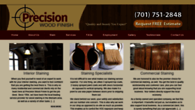 What Precisionwoodfinish.com website looked like in 2022 (1 year ago)