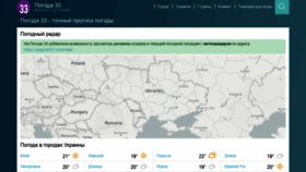 What Pogoda33.ru website looked like in 2022 (1 year ago)