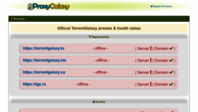 What Proxygalaxy.me website looked like in 2022 (1 year ago)