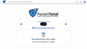 What Packettotal.com website looked like in 2022 (1 year ago)