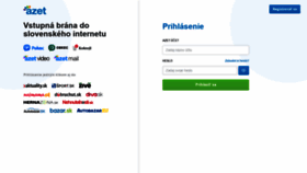 What Prihlasenie.azet.sk website looked like in 2022 (1 year ago)