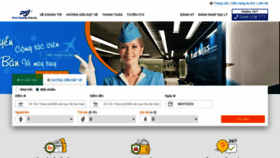 What Phongvesanbay.com website looked like in 2022 (1 year ago)