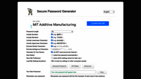 What Passwordsgenerator.net website looked like in 2022 (1 year ago)