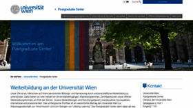 What Postgraduatecenter.at website looked like in 2022 (1 year ago)