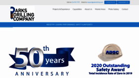 What Parksdrilling.com website looked like in 2022 (1 year ago)