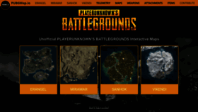 What Pubgmap.io website looked like in 2022 (3 years ago)