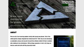 What Postmarketos.org website looked like in 2022 (4 years ago)