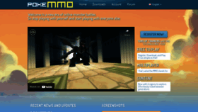 What Pokemmo.com website looked like in 2022 (1 year ago)