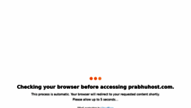 What Prabhuhost.com website looked like in 2022 (1 year ago)