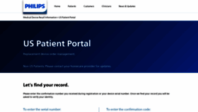 What Philipspatientportal.expertinquiry.com website looked like in 2022 (1 year ago)