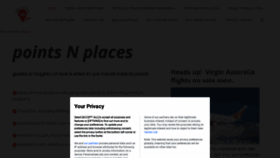 What Pointsnplaces.com website looked like in 2022 (1 year ago)