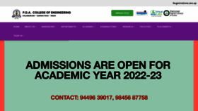 What Pdacek.ac.in website looked like in 2022 (1 year ago)