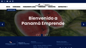 What Panamaemprende.gob.pa website looked like in 2022 (1 year ago)