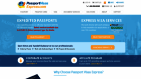 What Passportvisasexpress.com website looked like in 2022 (1 year ago)