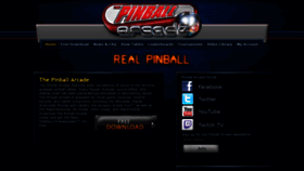 What Pinballarcade.com website looked like in 2022 (1 year ago)