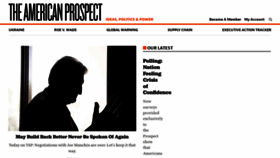 What Prospect.org website looked like in 2022 (1 year ago)