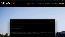 What Porijazz.fi website looked like in 2022 (1 year ago)