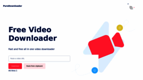 What Puredownloader.com website looked like in 2022 (1 year ago)