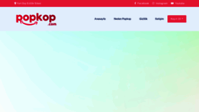 What Popkop.com website looked like in 2022 (1 year ago)