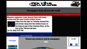 What Pickyournewspaper.com website looked like in 2022 (1 year ago)