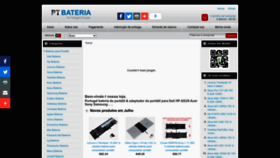 What Ptbateria.pt website looked like in 2022 (1 year ago)