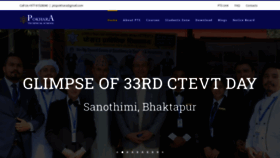 What Ptspokhara.edu.np website looked like in 2022 (1 year ago)