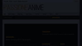 What Passioneanime.it website looked like in 2022 (1 year ago)