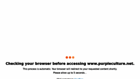 What Purpleculture.net website looked like in 2022 (1 year ago)