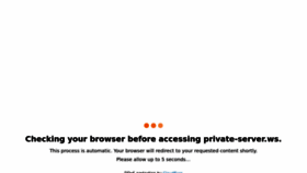What Private-server.ws website looked like in 2022 (1 year ago)