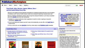 What Publishersmarketplace.com website looked like in 2022 (1 year ago)