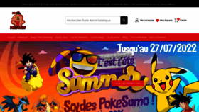 What Pokesumo.com website looked like in 2022 (1 year ago)
