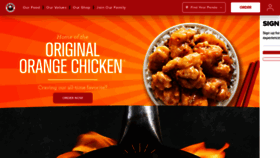 What Pandaexpress.com website looked like in 2022 (1 year ago)