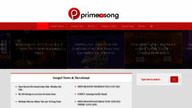 What Primesong.com website looked like in 2022 (1 year ago)