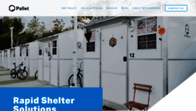 What Palletshelter.com website looked like in 2022 (1 year ago)