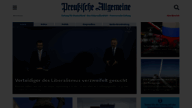 What Preussische-allgemeine.de website looked like in 2022 (1 year ago)