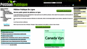 What Petitionpublique.fr website looked like in 2022 (1 year ago)