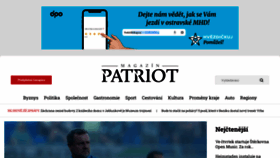 What Patriotmagazin.cz website looked like in 2022 (1 year ago)