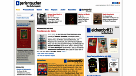 What Perlentaucher.de website looked like in 2022 (1 year ago)