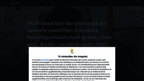 What Podtail.se website looked like in 2022 (1 year ago)