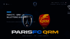 What Parisfc.fr website looked like in 2022 (1 year ago)