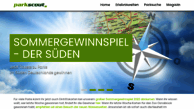 What Parkscout.de website looked like in 2022 (1 year ago)